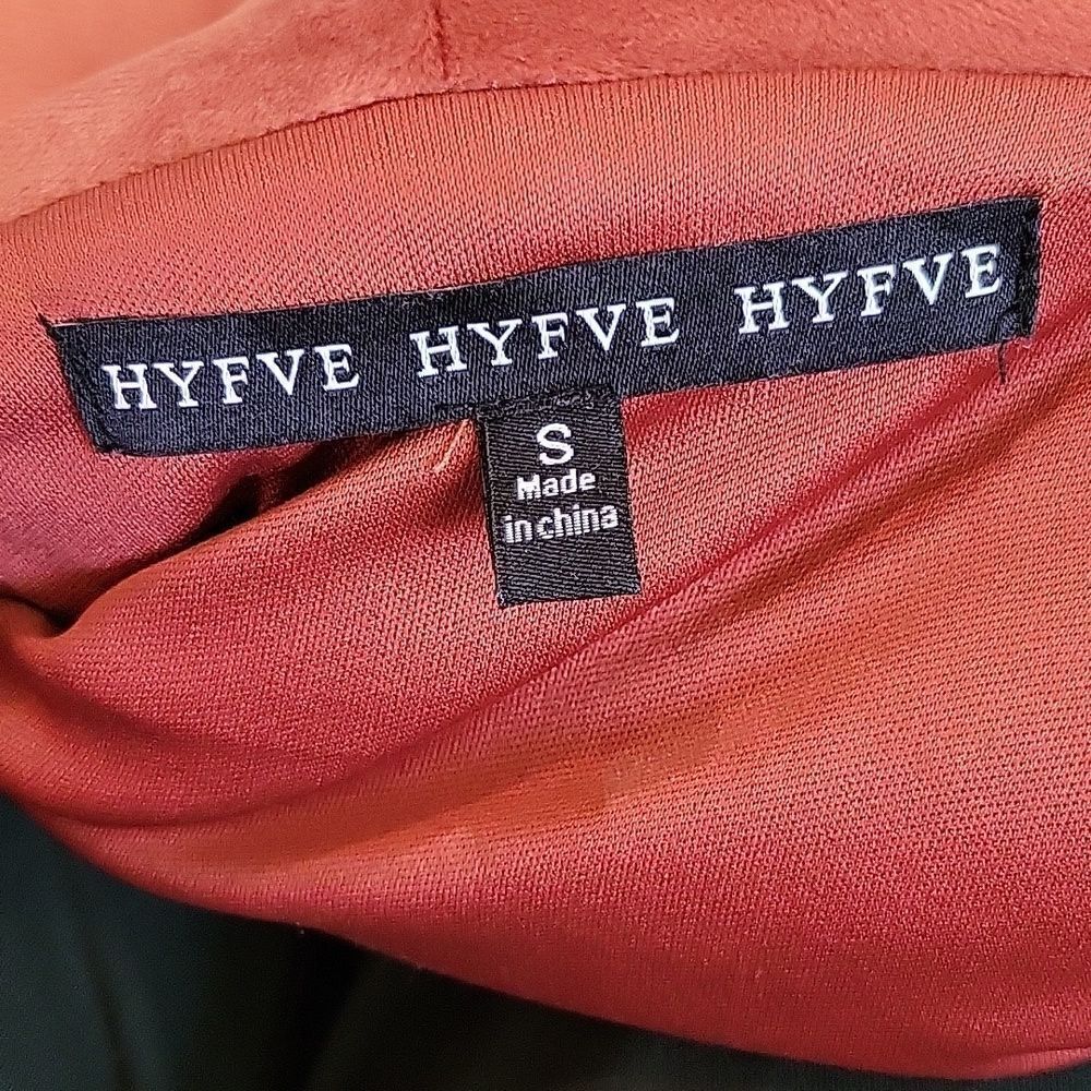 HYFVE Rust Velvet Puffy Moto Jacket Size Small - Picture 8 of 9